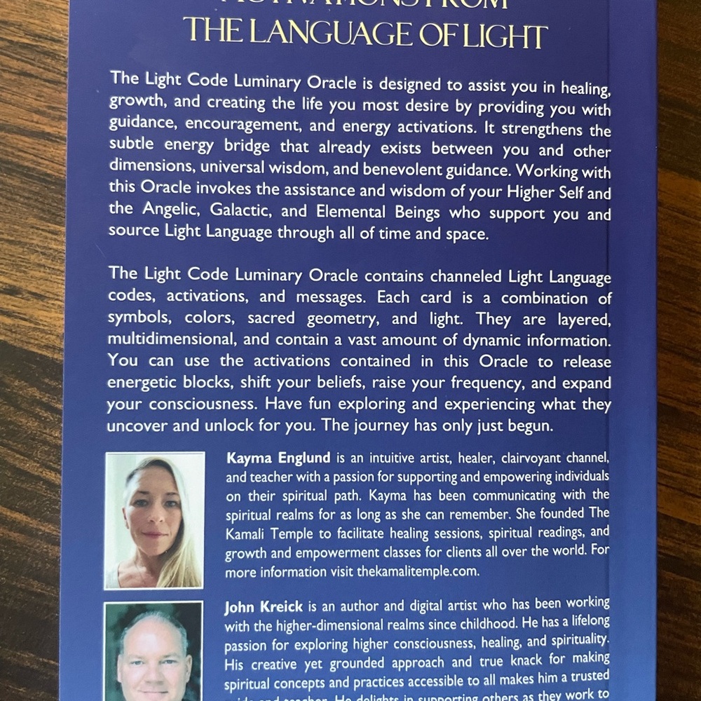 Light Code Luminary Oracle Deck - Picture 3 of 3